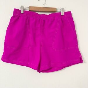 Columbia Bright Pink Nylon Shorts. Size M